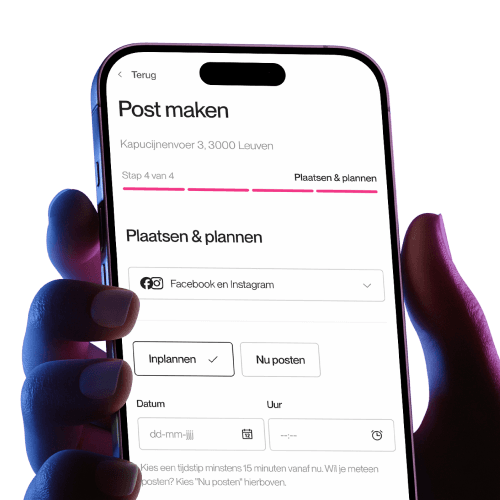 Een socialmediapost van een pand, klaargemaakt in Leadmore Socials